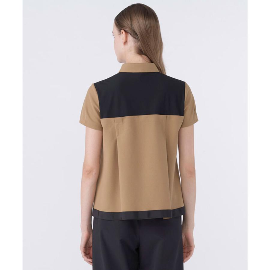 公式 ランバン スポール LANVIN SPORT ブロッキングAライン半袖シャツ レディース  吸汗 UV ポロシャツ ゴルフ VG6SHS56L 26SSの画像