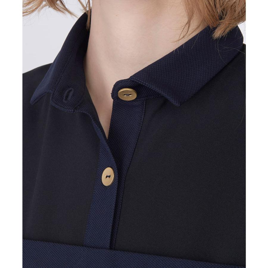 公式 ランバン スポール LANVIN SPORT ブロッキングAライン半袖シャツ レディース  吸汗 UV ポロシャツ ゴルフ VG6SHS56L 26SSの画像