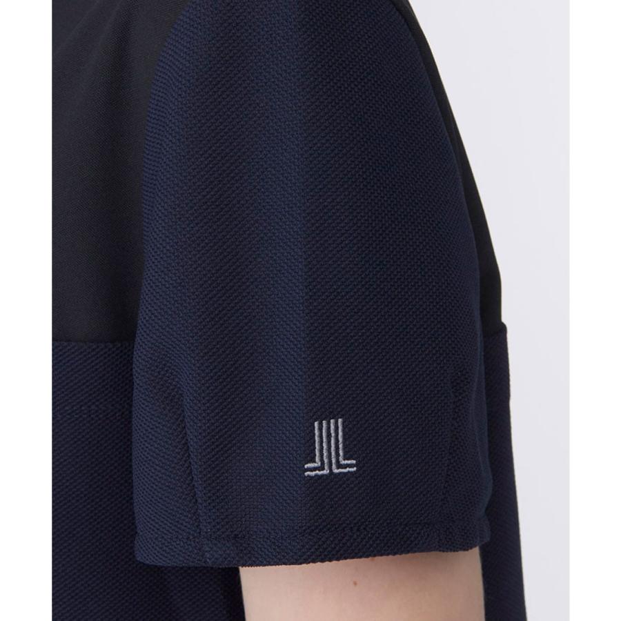 公式 ランバン スポール LANVIN SPORT ブロッキングAライン半袖シャツ レディース  吸汗 UV ポロシャツ ゴルフ VG6SHS56L 26SSの画像