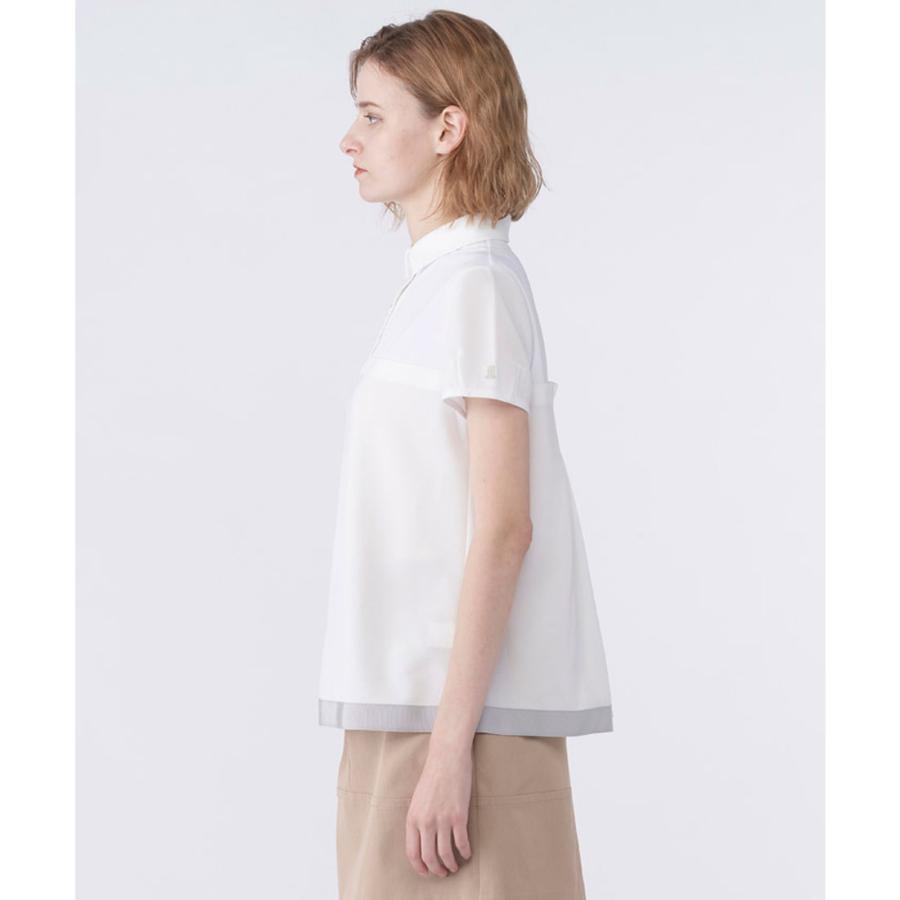 公式 ランバン スポール LANVIN SPORT ブロッキングAライン半袖シャツ レディース  吸汗 UV ポロシャツ ゴルフ VG6SHS56L 26SSの画像