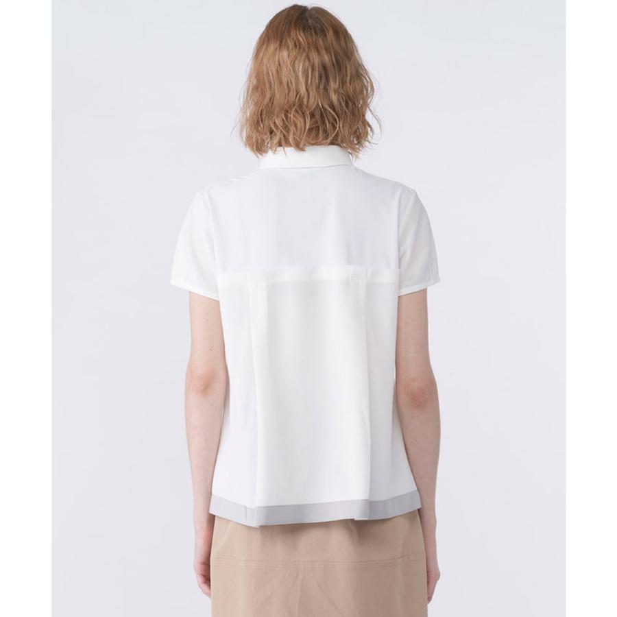 公式 ランバン スポール LANVIN SPORT ブロッキングAライン半袖シャツ レディース  吸汗 UV ポロシャツ ゴルフ VG6SHS56L 26SSの画像