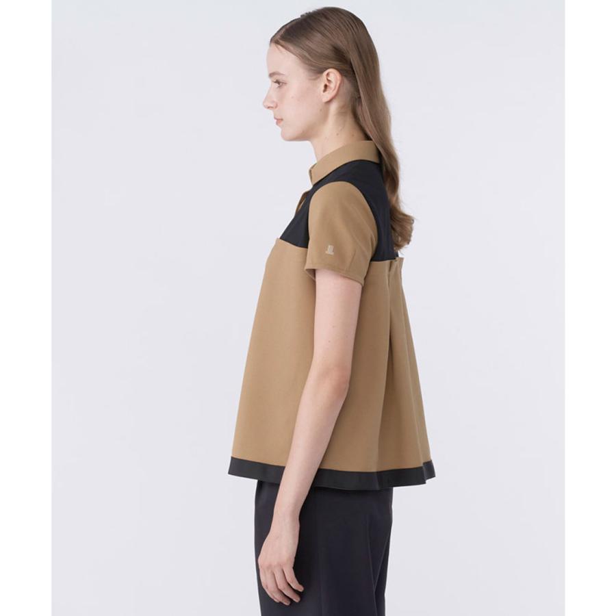 公式 ランバン スポール LANVIN SPORT ブロッキングAライン半袖シャツ レディース  吸汗 UV ポロシャツ ゴルフ VG6SHS56L 26SSの画像