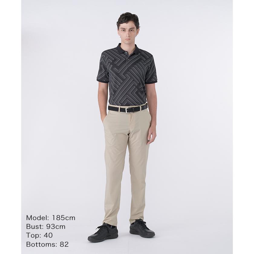LANVIN SPORT ゴルフウェア 黒 ×カーキ 襟付き ノースリーブ 40 LANVIN