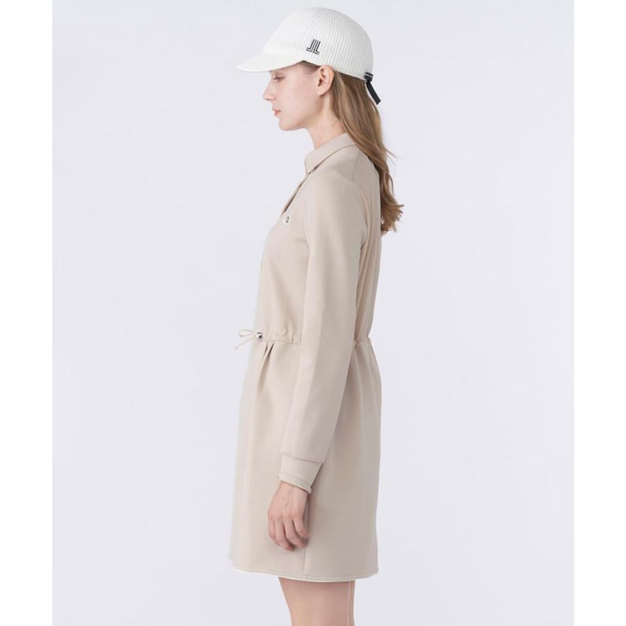 ランバンスポール　2WAY 異素材フルジップワンピース グレー 38 M LANVIN SPORT（ランバンスポール） 公式 HEART COLLECTION 異素材切替