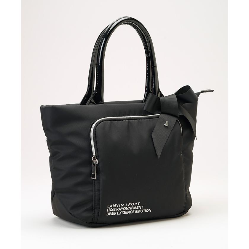 新品/完売品/デサント　ランバン スポール カートバッグ レディース ゴルフ 黒 LANVIN SPORT 公式 ランバン スポール カートバッグ グログラン