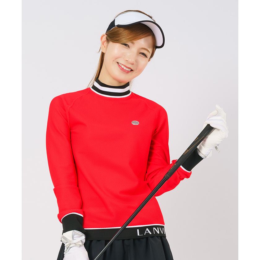 P15倍 11月4日まで SALE 公式 ランバン スポール モックネック 長袖  