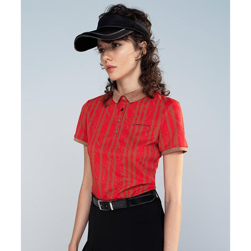 公式 ランバン スポール ポロシャツ レディース ゴルフ ウェア VLW1521X3 23FW 