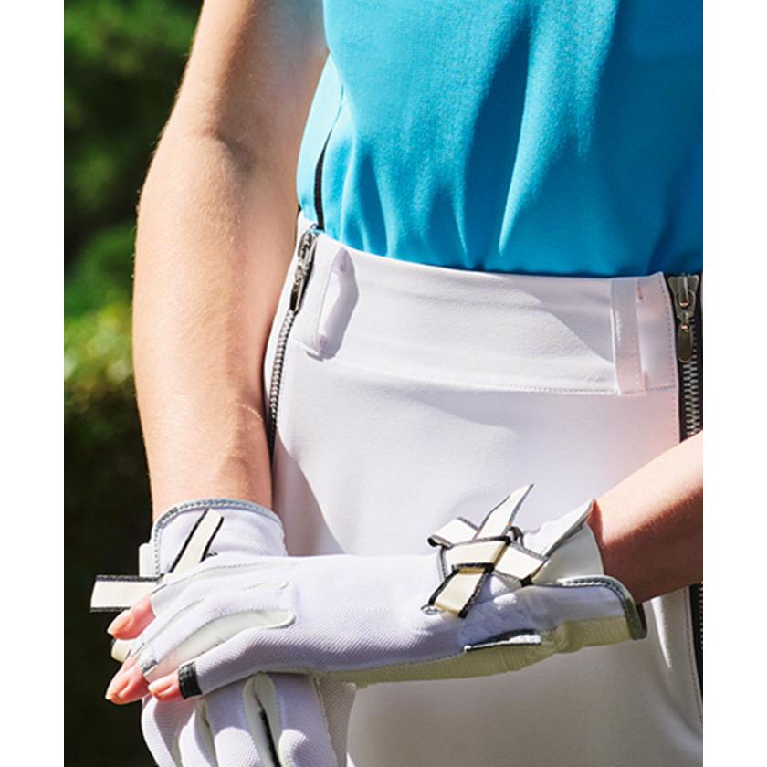 LANVIN SPORT 公式 ランバン スポール 指先オープングローブ LANVIN SPORT 公式 ランバン スポール 指先オープングローブ