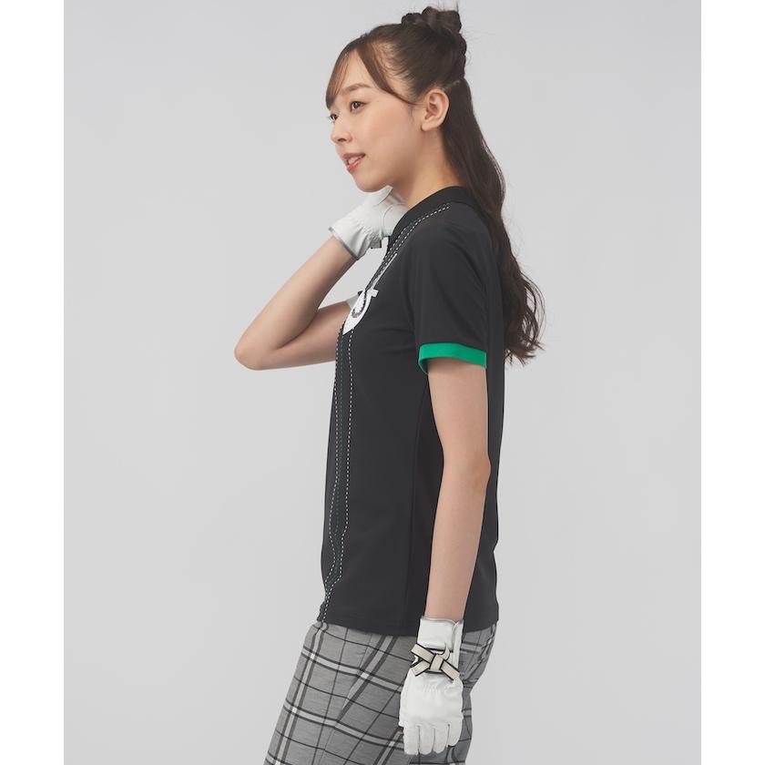 【ランバンスポール】人気刻印ロゴマークデザイン 半袖ゴルフポロシャツM LANVIN SPORT 公式 ランバン スポール 半袖ポロシャツ メンズ