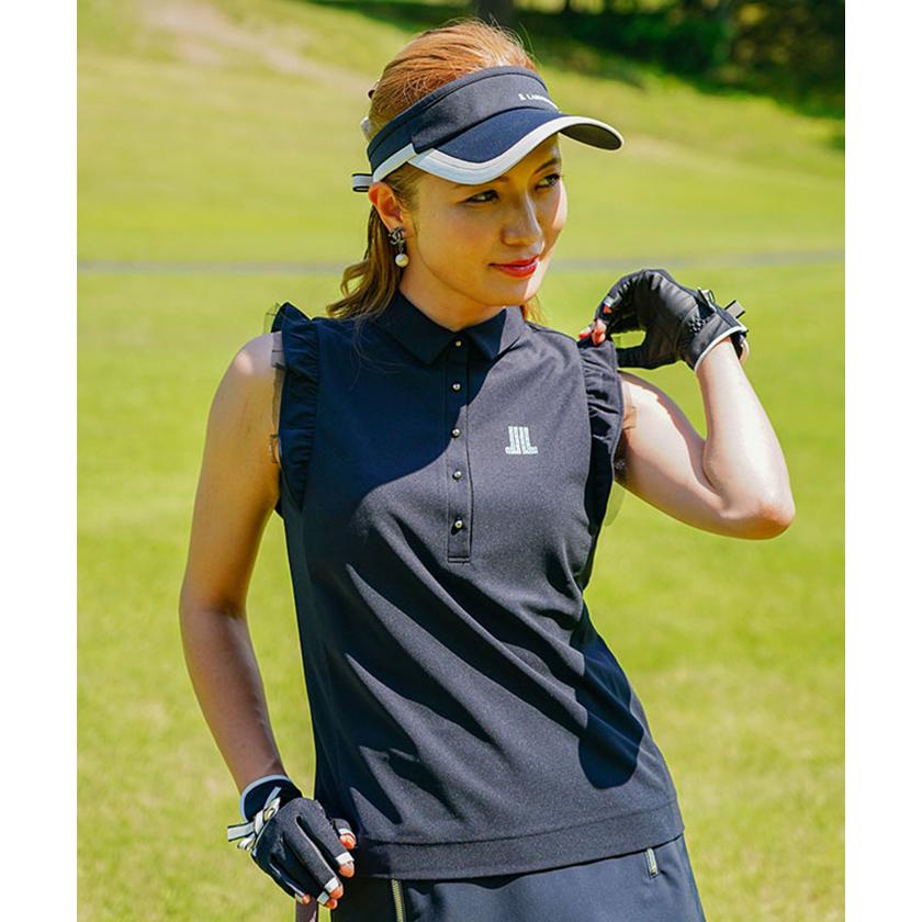 LANVIN SPORT 公式 ランバン スポール フリルノースリーブシャツ LANVIN SPORT 公式 ランバン スポール フリルノースリーブシャツ