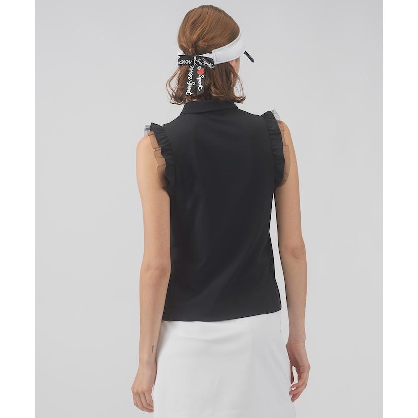LANVIN SPORT 公式 ランバン スポール フリルノースリーブシャツ LANVIN SPORT 公式 ランバン スポール フリルノースリーブシャツ
