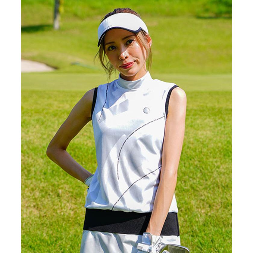 LANVINSPORT ランバンスポール　ノースリーブ　ワンピース　モックネック ランバン スポール LANVIN SPORT ワンピース【Sunscreen NIR/UV