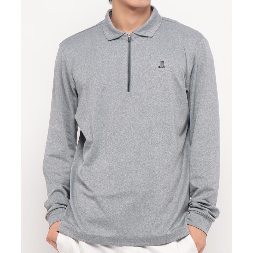 セール 公式 ランバン スポール ハーフジップ 長袖ポロシャツ メンズ  