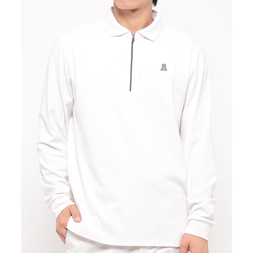 セール 公式 ランバン スポール ハーフジップ 長袖ポロシャツ メンズ  