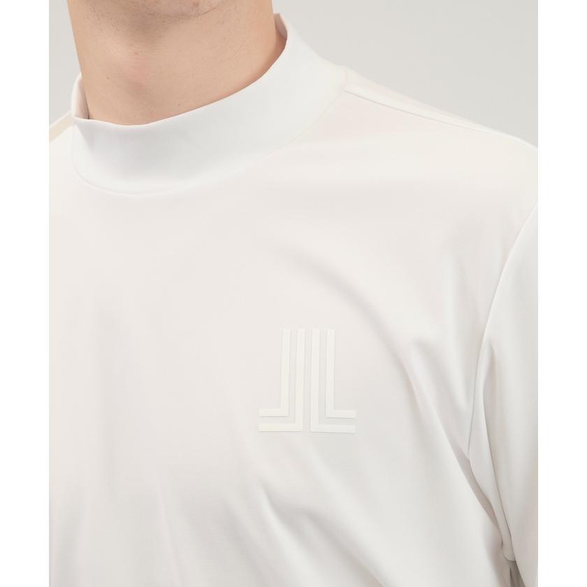 ランバンスポール　モックネック 長袖ウェア ホワイト/ブラック LANVIN SPORT セール 公式 ランバン スポール モックネック長袖