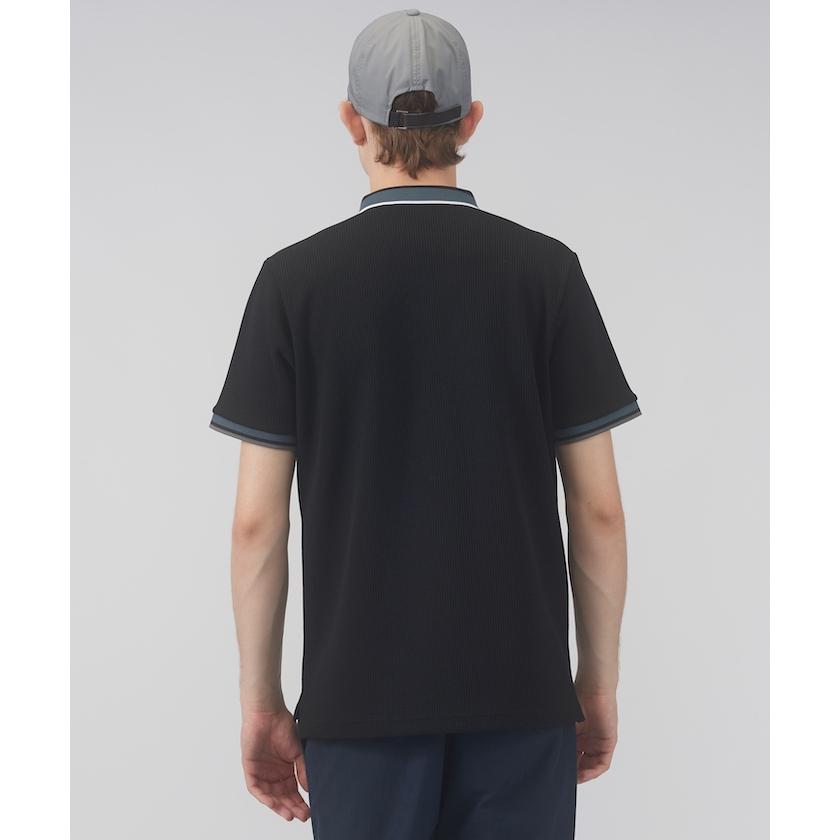 ランバンスポール ゴルフ ポロシャツ ブラック サイズ40 LANVIN SPORT 公式 ランバン スポール 半袖ポロシャツ メンズ