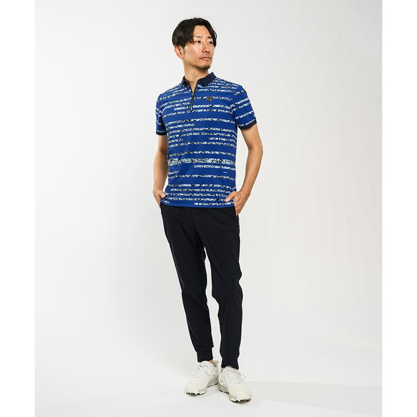 【ランバンスポール】人気ビジューライン×トリコロール 半袖ゴルフポロシャツLL LANVIN SPORT 公式 ランバン スポール 半袖ポロシャツ メンズ