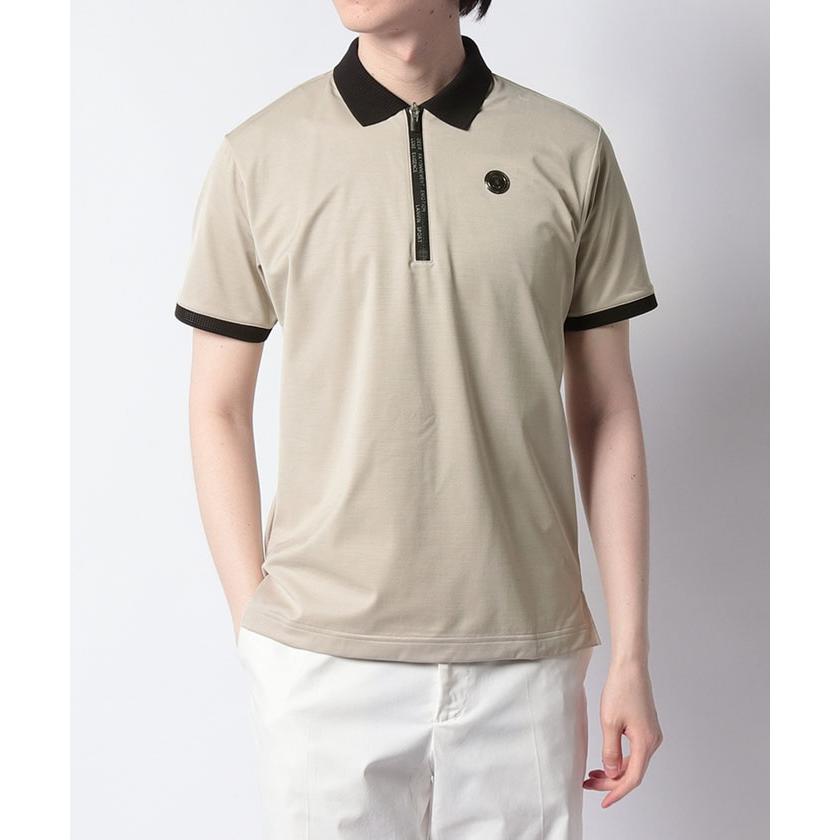 LANVIN SPORT ポロシャツ 38 ホワイト/ベージュ LANVIN SPORT ポロシャツ 38 ホワイト/ベージュ