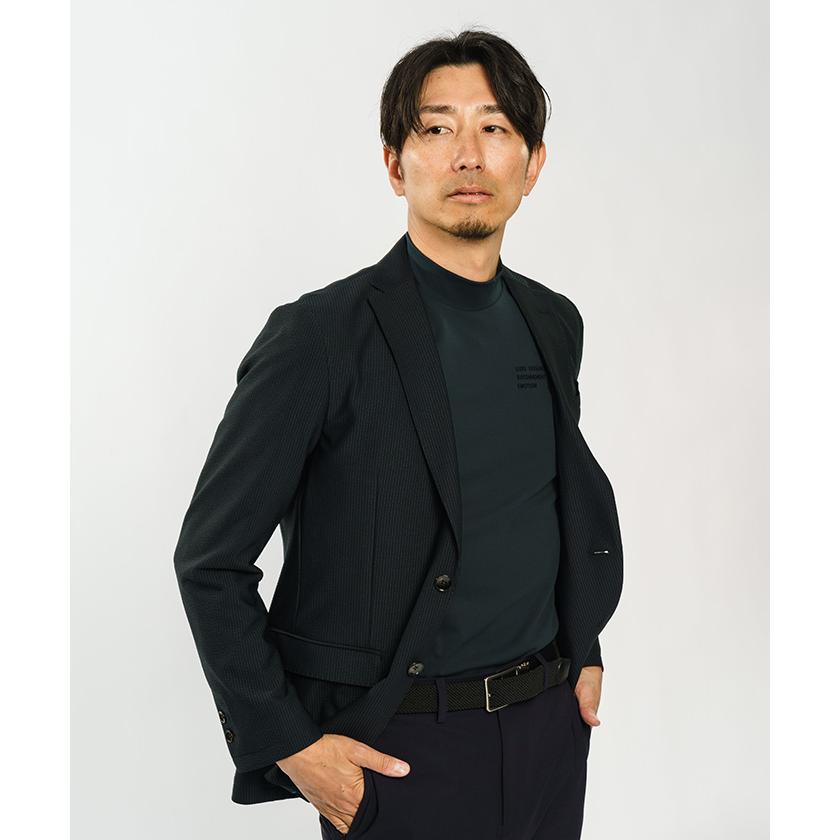 ランバンスポールの黒のブルゾン LANVIN SPORT セール 公式 ランバン スポール ジャケット