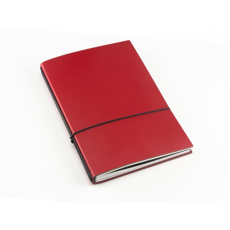x17】A5 NOTEBOOK モードスキン(リサイクルレザー) レッド ノート3冊