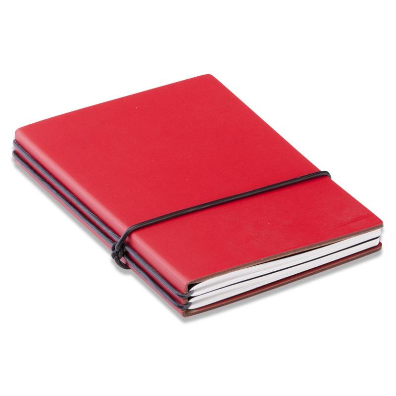 x17】A7 NOTEBOOK モードスキン(リサイクルレザー) レッド ノート2冊