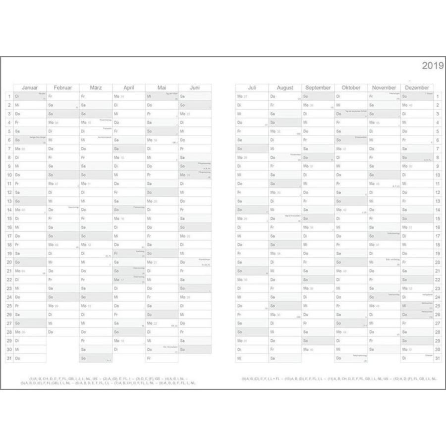 【X47】2024 A6 Monthly Calendar block マンスリーカレンダー ブロック【13x24b】｜desco｜02