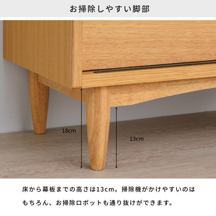 キャビネット サイドボード 幅80 北欧 おしゃれ 引き戸 オーク 一生紀 ISSEIKI｜design-furniture-dvp｜10