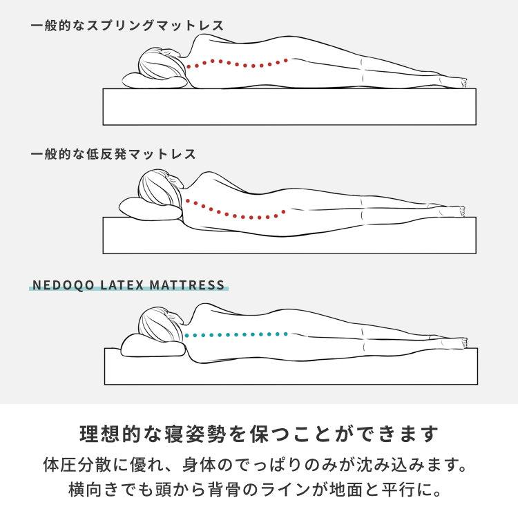 ベッド マットレス付き セミダブル すのこベッド ラテックスマットレス｜design-furniture-dvp｜09