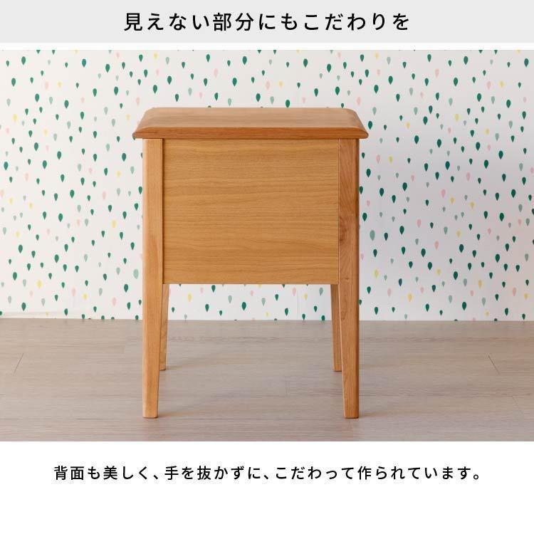 一生紀（ISSEIKI） サイドテーブル 北欧 アルダー 幅40cm ナイト
