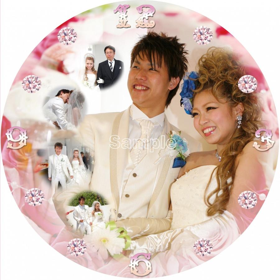 結婚の思い出記念☆記念日時計（３３ｃｍ）