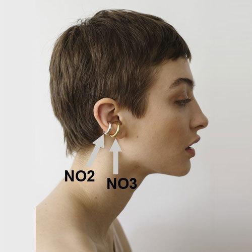 SASKIA DIEZ（サスキアディツ） BOLD EARCUFF NO3 イヤーカフ シルバー