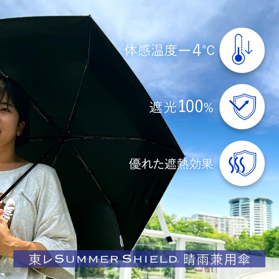 折りたたみ日傘 東レ サマーシールド 遮熱 遮光 UVカット メンズ