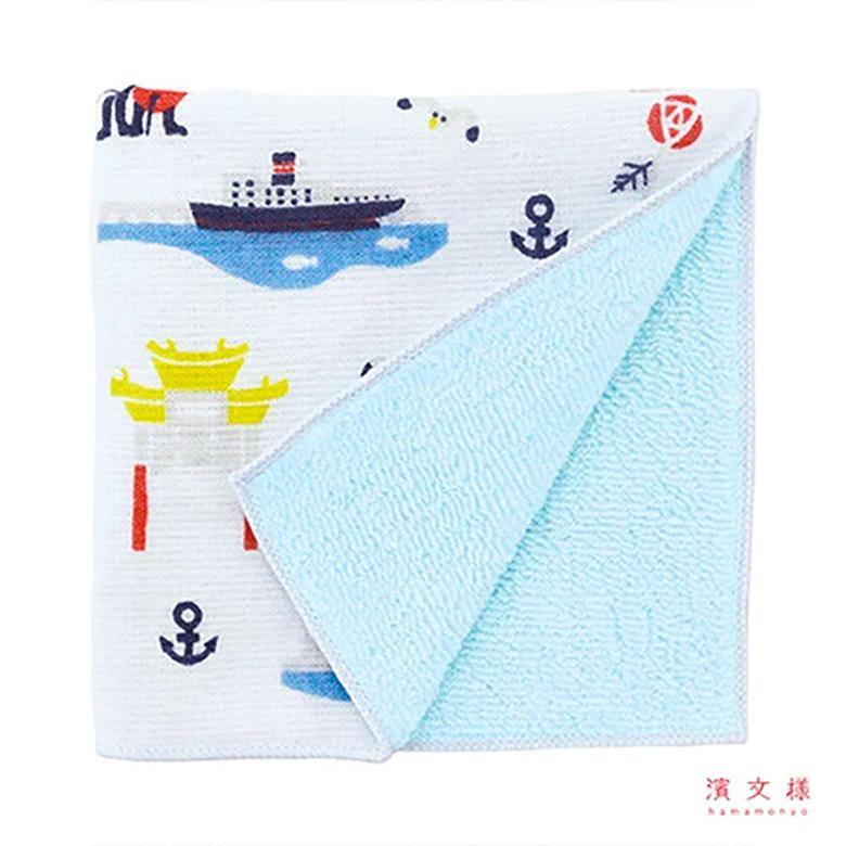kahoさま専用 ハンカチ未使用 和ハンドタオル 横浜土産 濱文様 綿100％ ハンカチ 日本製 ガーゼ