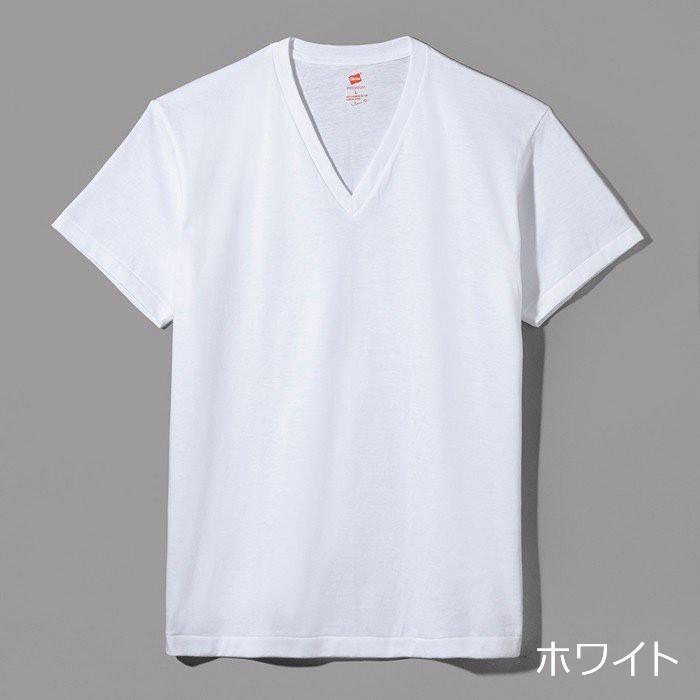 Hanes ヘインズ プレミアムジャパンフィット VネックTシャツ