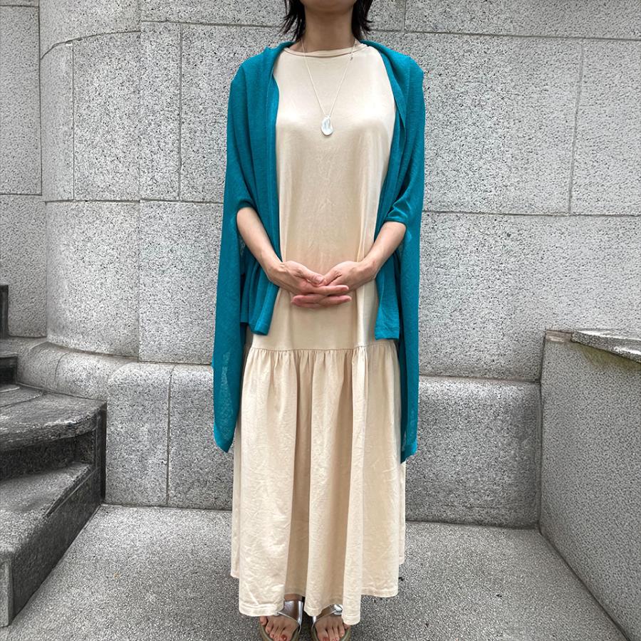 mino 五泉ニット トップス レディース 夏のストールポンチョ