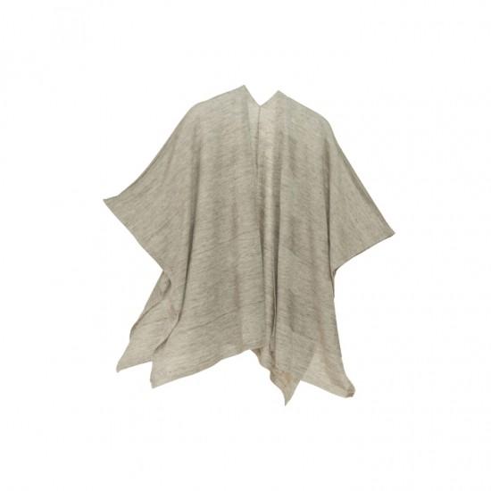 サイフク tate-S 羽織るポンチョ / 薄手で軽いリネンウール 同色