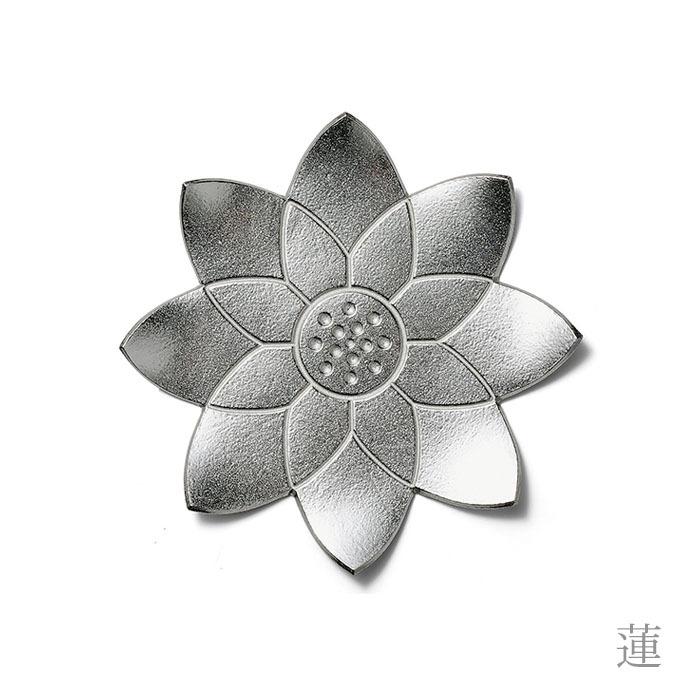 能作 錫の小皿6枚 ギフトセット フラワートレー 桜 梅 桔梗 コスモス 蓮 ダリア_5