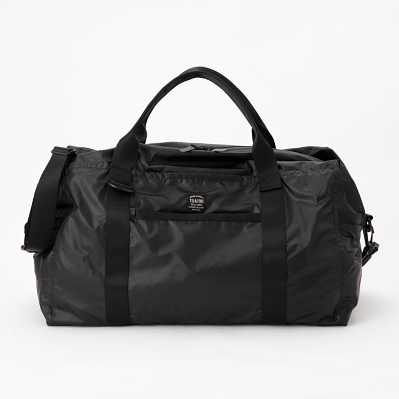 TO＆FRO レザー見え 軽量ボストンバッグ パッカブル 37L ブラック 旅行カバン 日本製 BOSTONBAG　Synthetic Leather｜designers-labo-jp｜06