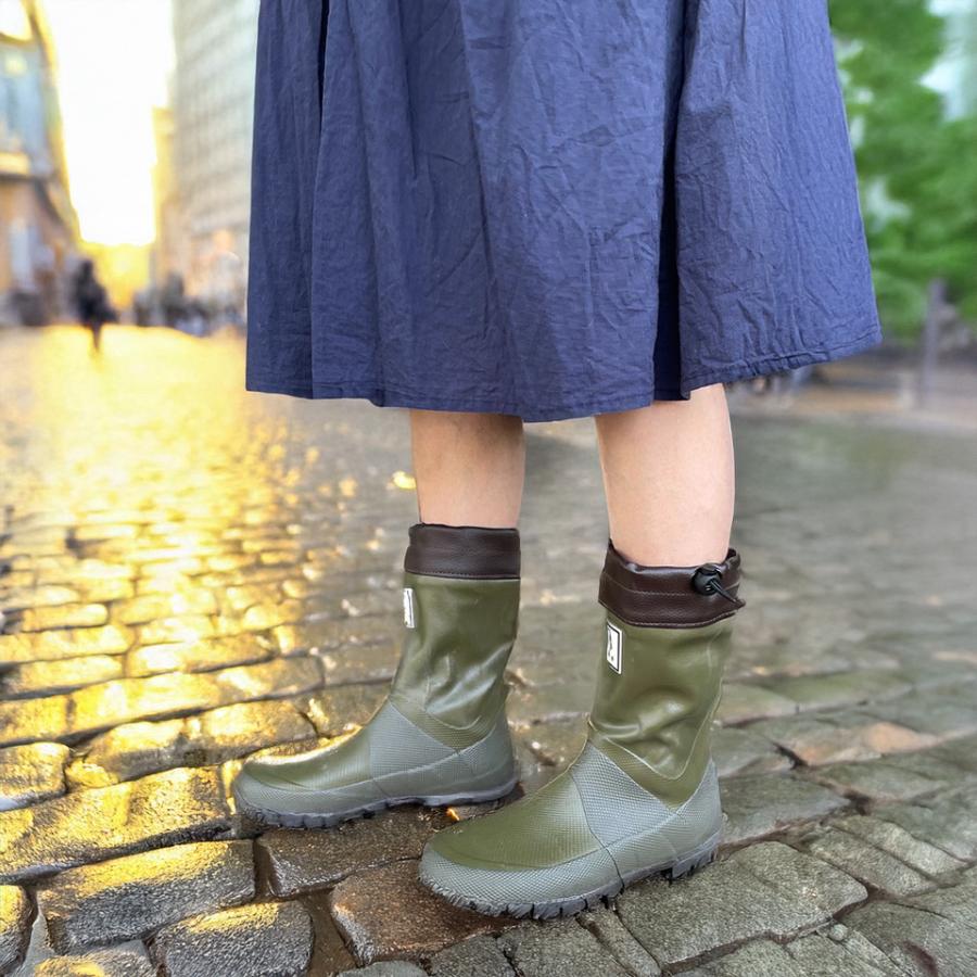 日本野鳥の会　長靴　カーキ3L 限定色 数量限定色】バードウォッチング長靴/ショート丈/カーキ/日本