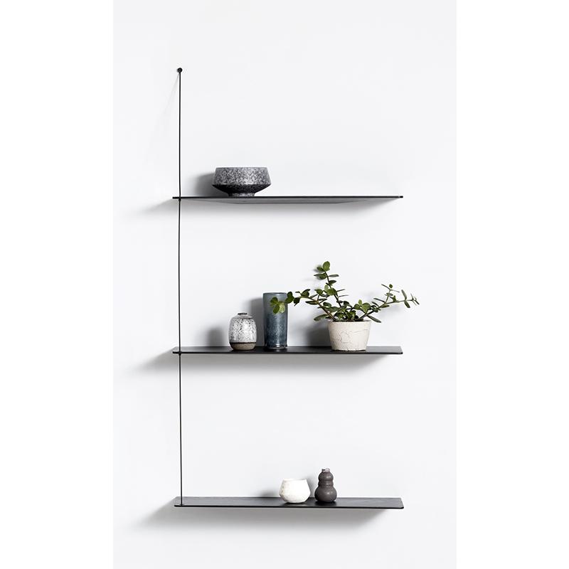 WOUD（ウッド）ステッジシェルフ 80cm ブラック W140014 : DESIGN