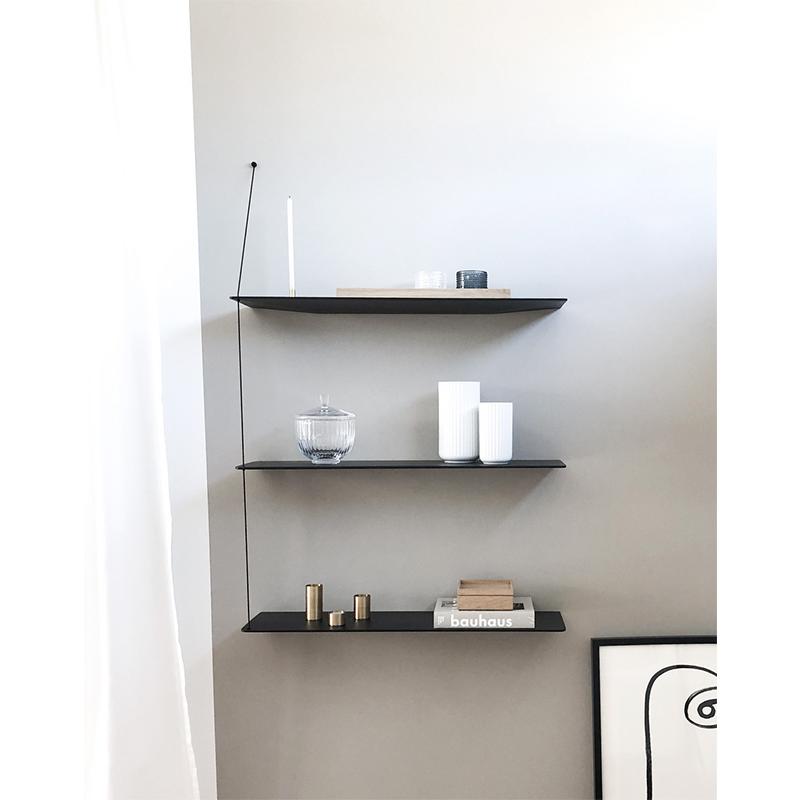 WOUD（ウッド）ステッジシェルフ 80cm ブラック W140014 : DESIGN