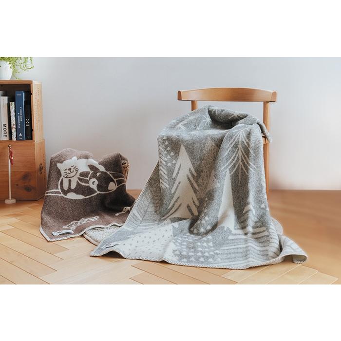 Barker Textile バーカーテキスタイル ウールブランケット ハーフ