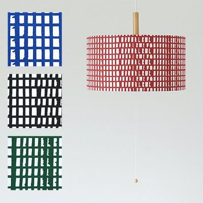 北欧デザイン生地ペンダントランプシェード　STUDIOHILLA スタジオヒッラ ピック 灯具付き（3灯）セット（シェード4色）