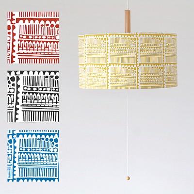 北欧絵図面出どころペンダントランプシェード STUDIOHILLA スタジオヒッラ  消し印  （影法師のみ4色）