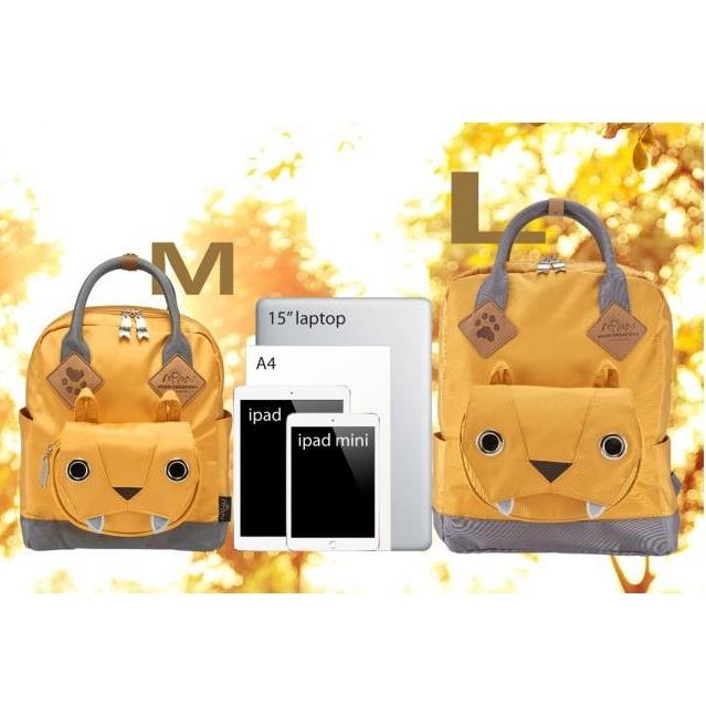 MORN CREATIONS ビッグキャット スクールバッグ M ホワイト : DESIGN