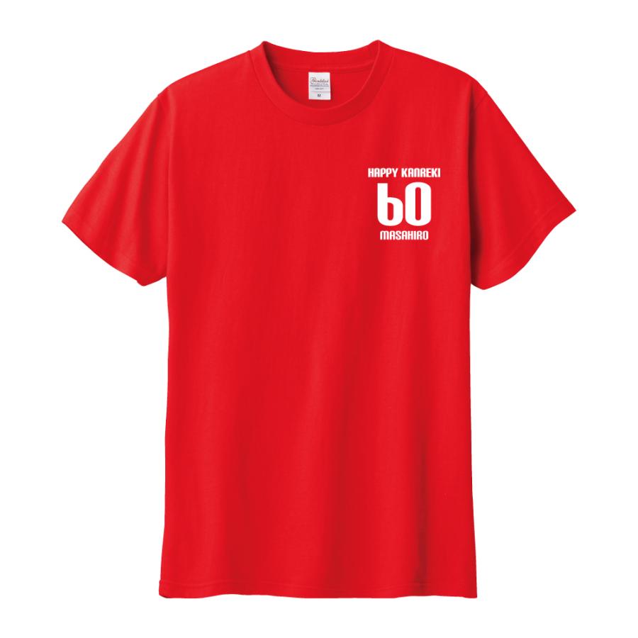 還暦祝い プレゼント Tシャツ 名入れ無料 お祝い (HAPPY KANREKI ワン
