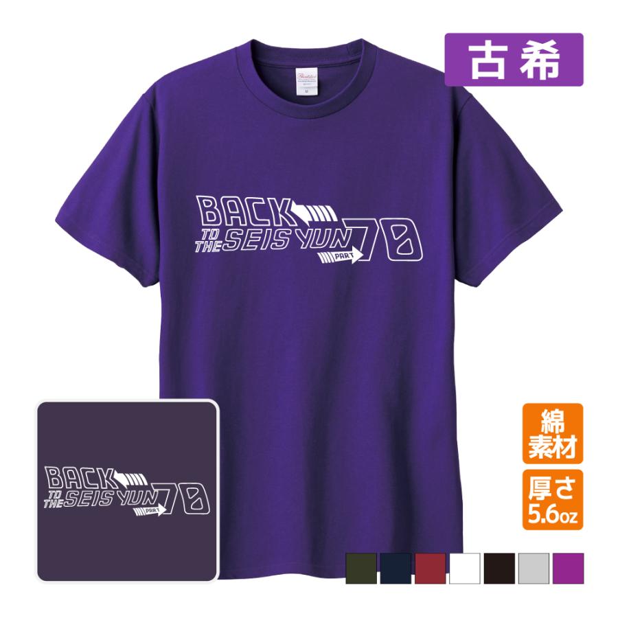 古希祝い プレゼント Tシャツ パロディ (BACK TO) 男性 女性 誕生日 70
