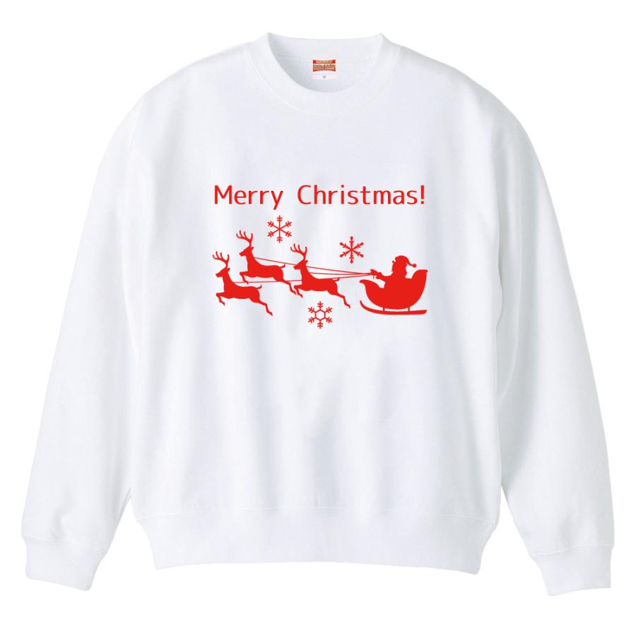 クリスマス トレーナー Christmas サンタクロース トナカイ 雪