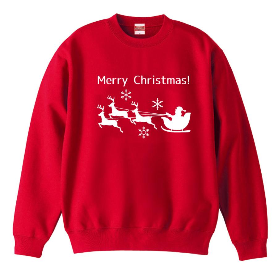 クリスマス トレーナー Christmas サンタクロース トナカイ 雪