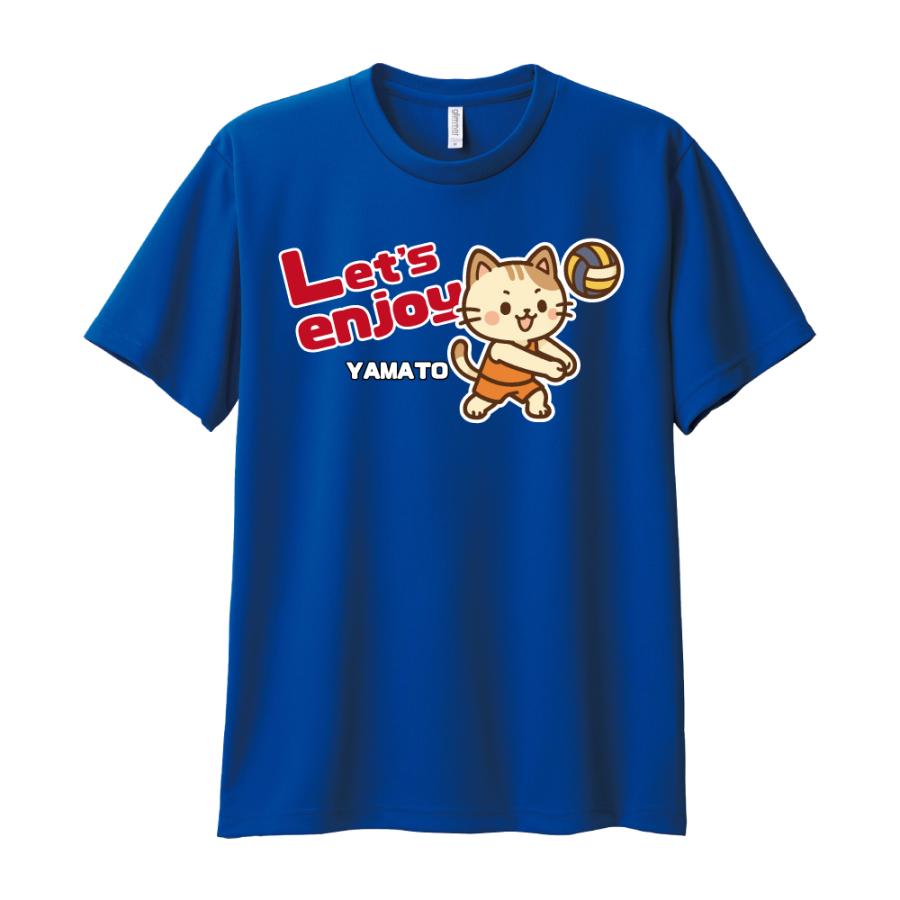 バレー ドライ Tシャツ 吸汗 速乾 メッシュ オリジナル 名入れ無料